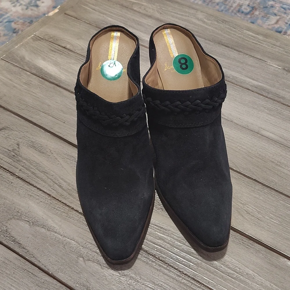 New Sam Edelman Alison Leather Mules In Black Size Woman's 8